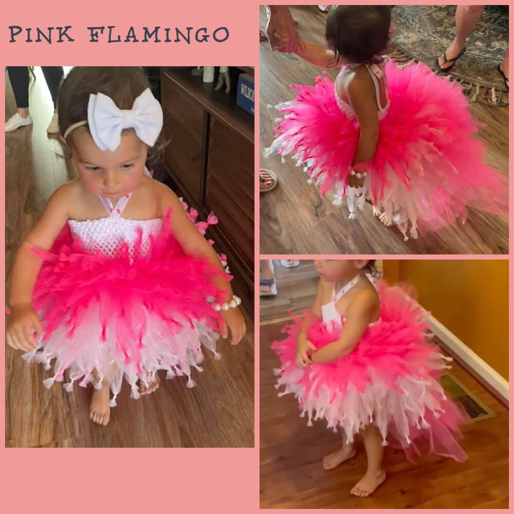 LISA LYNN DESIGNS Handmade Pink Flamingo Tutu